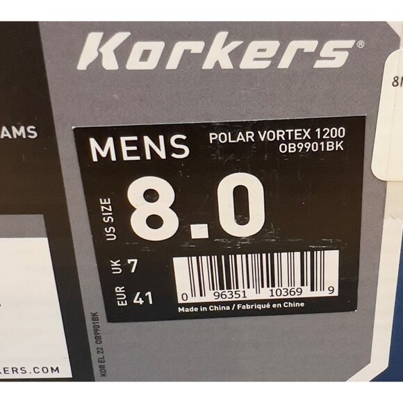 Korkers Men's Polar Vortex BOA Waterproof Insulated Boots, 1200 Gram New - Picture 12 of 13